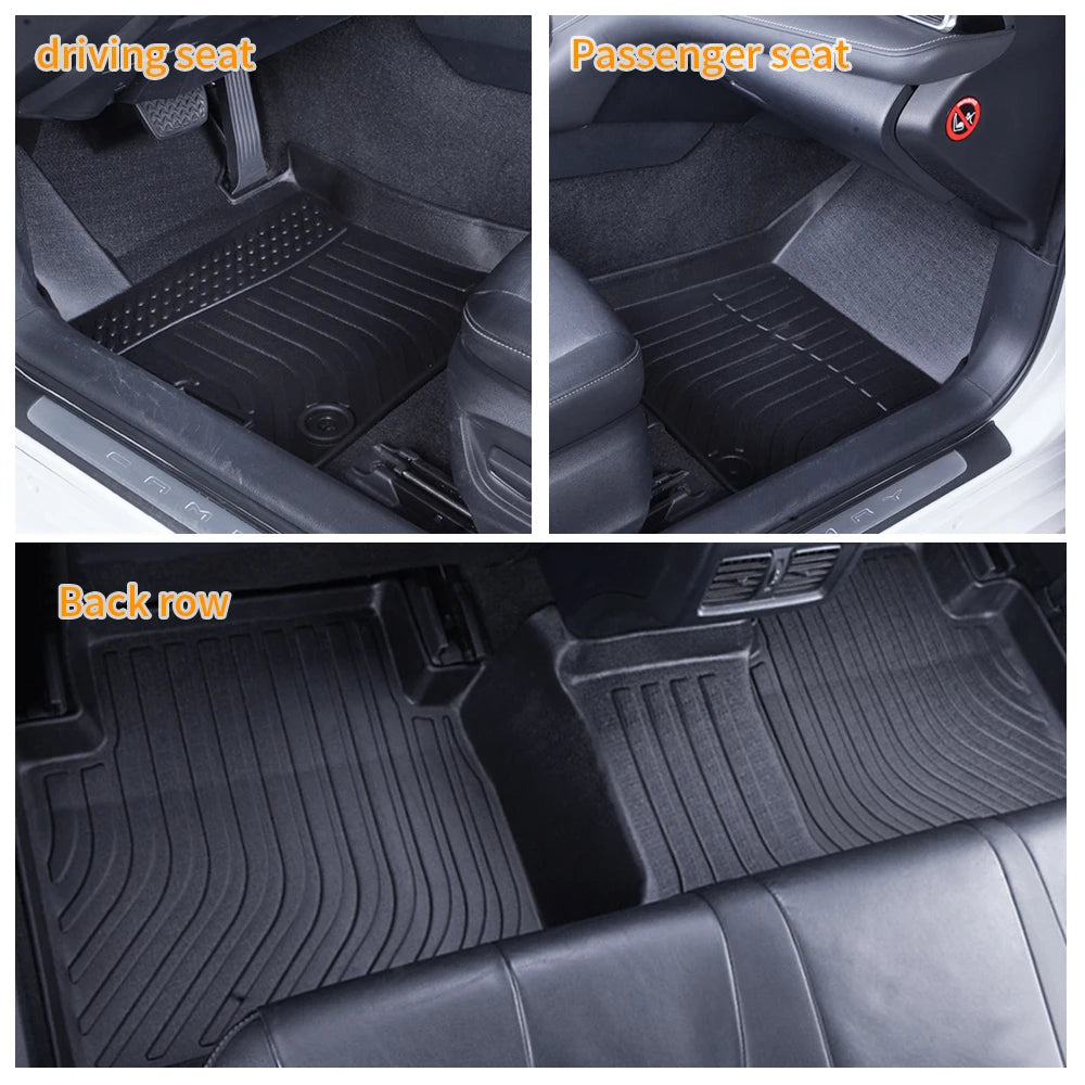 For Volkswagen SAGITAR 2019-2024  Car Waterproof Non-Slip Rubber Floor Mat TPE Car Accessorie