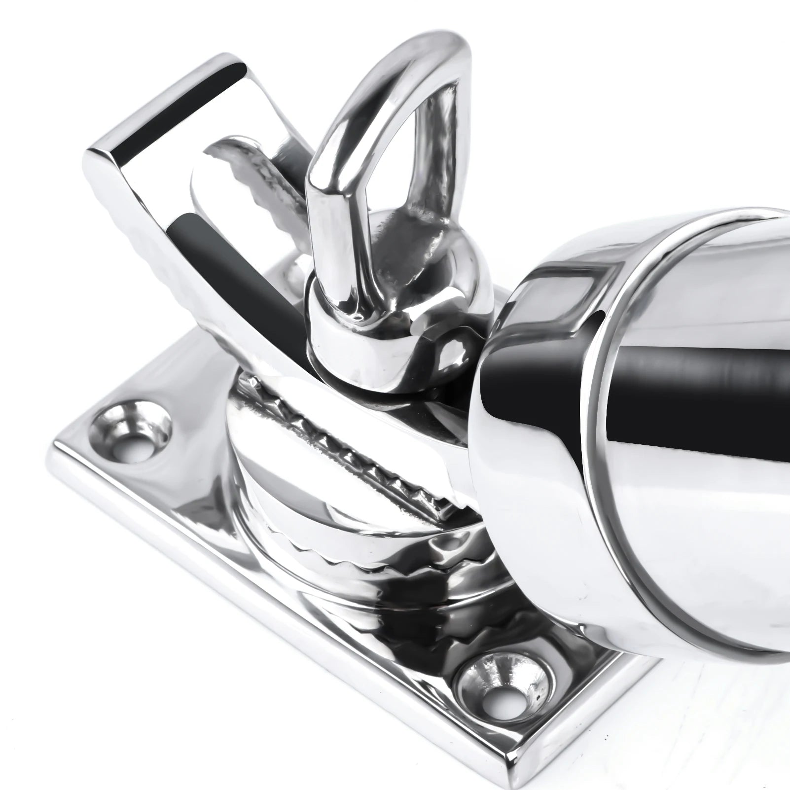 316 Stainless Steel Fishing Rod Holder, Deck Mount, Adjustable Yacht Rod Pod, Boat Accessories