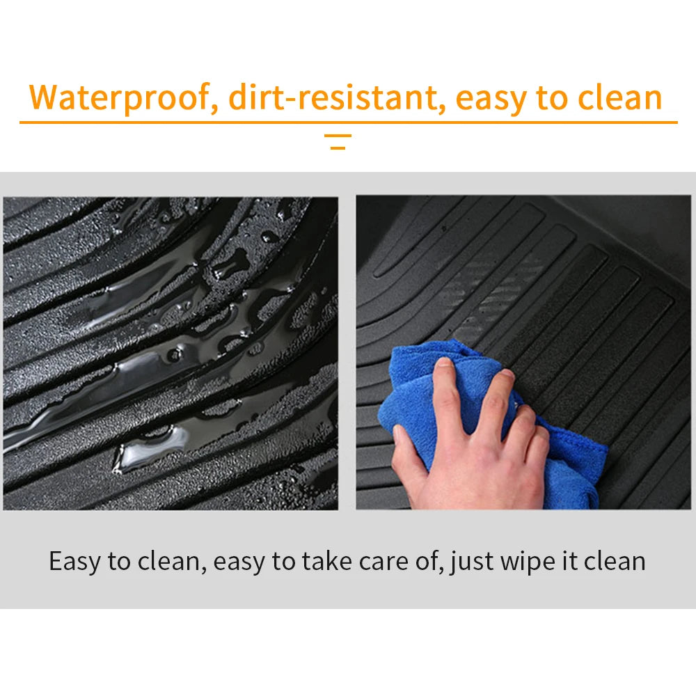 For Volkswagen SAGITAR 2019-2024  Car Waterproof Non-Slip Rubber Floor Mat TPE Car Accessorie