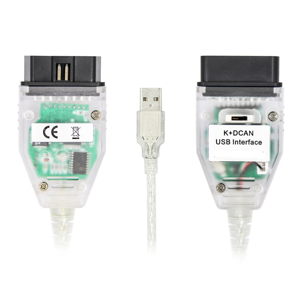 K DCAN K+CAN FTDI Chip OBD2 Auto Car Diagnostic Tools OBD 2 Scanner Switch USB Interface Cable K + DCAN OBD Diagnostic Cable