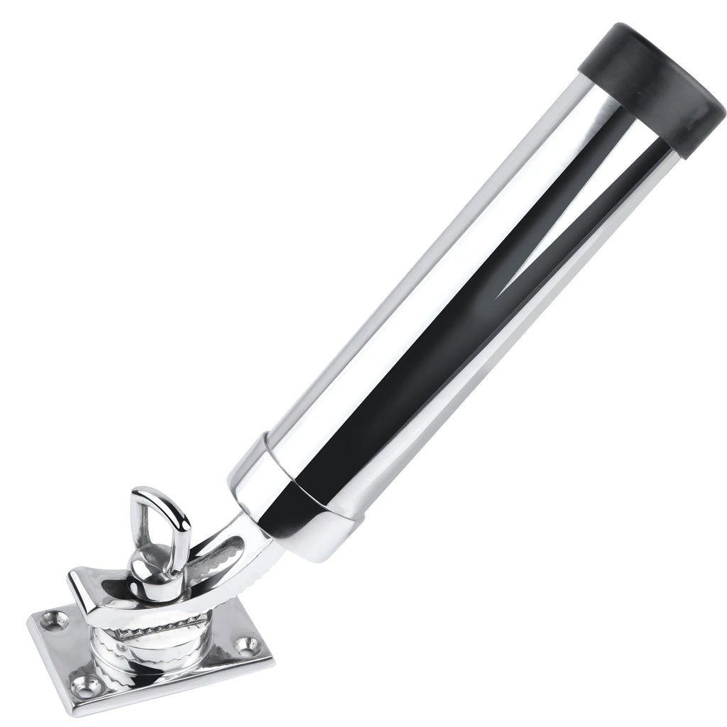 316 Stainless Steel Fishing Rod Holder, Deck Mount, Adjustable Yacht Rod Pod, Boat Accessories
