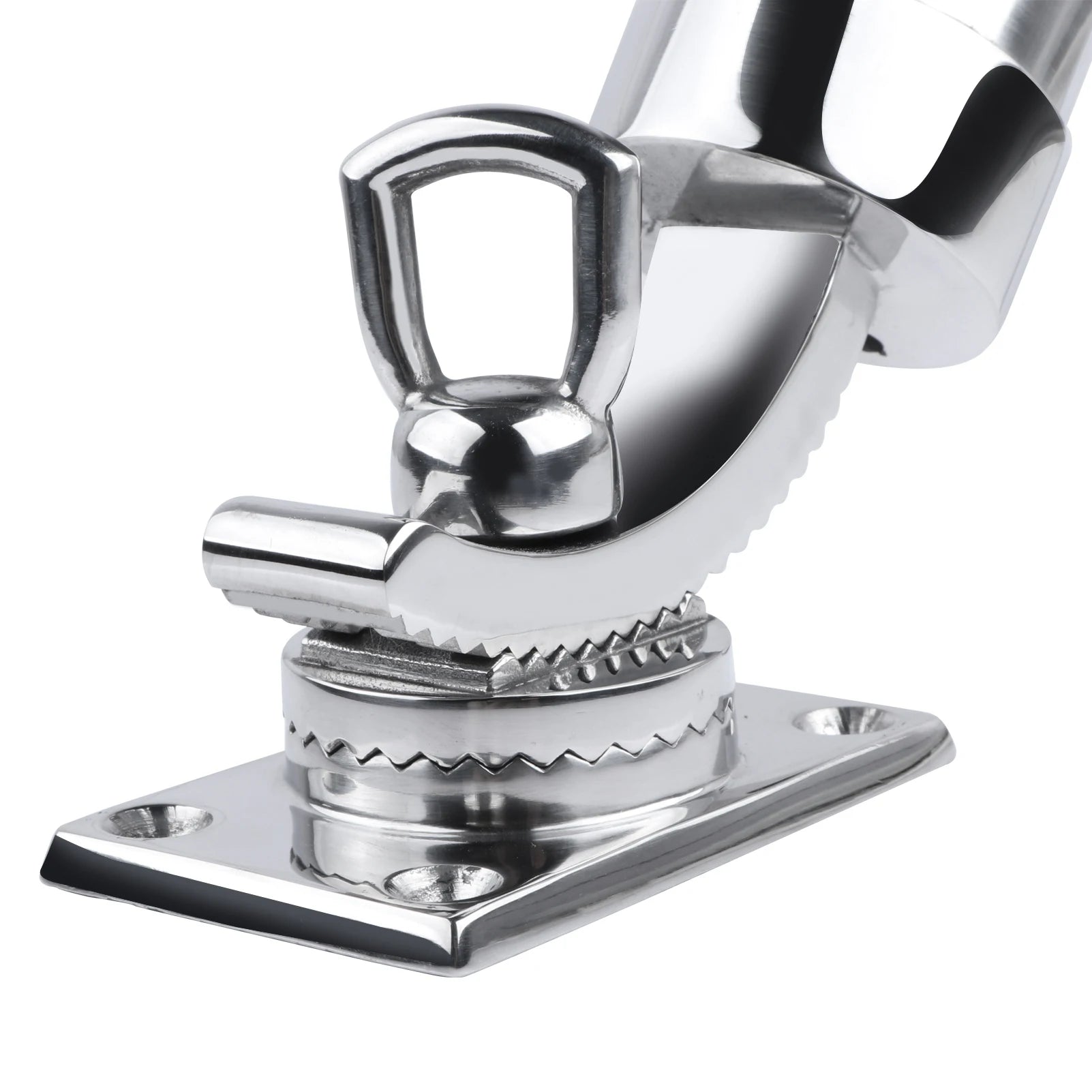 316 Stainless Steel Fishing Rod Holder, Deck Mount, Adjustable Yacht Rod Pod, Boat Accessories