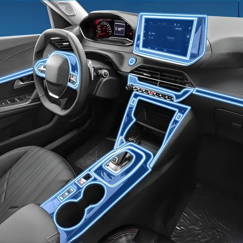 For Peugeot 2008 22-25 models Dashboard Multimedia GPS Navigation Transparent Anti-Scratch Protection Film Modification