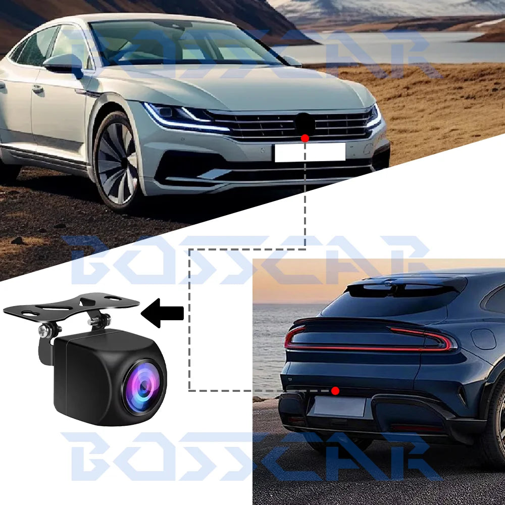 AHD Wireless Car Rear View Camera Night vision front-facing camera supporting 5G network, Bluetooth, and Wi-Fi connectivity