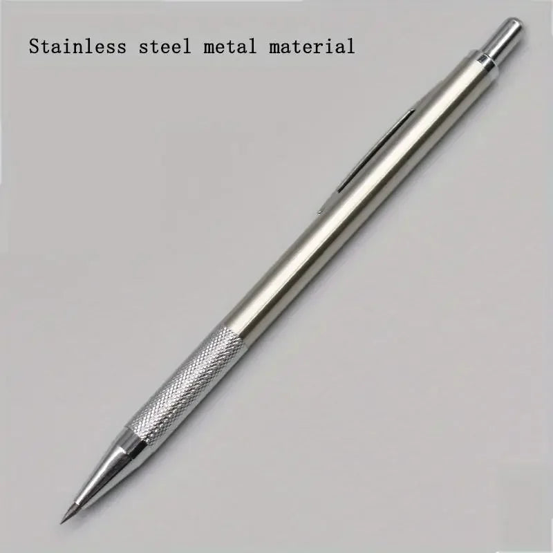 All Metal Mechanical Pencils 0.3, 0.5, 0.7, 0.9, 1.3 2.0Mm Lead Refills  Art, Writing, Sketching Retractable Design