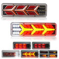 12/24V Universal Signal light LED running water turn Tail Light  Brake Reverse Lights Lorry Bus Trailer TruckTurn signal