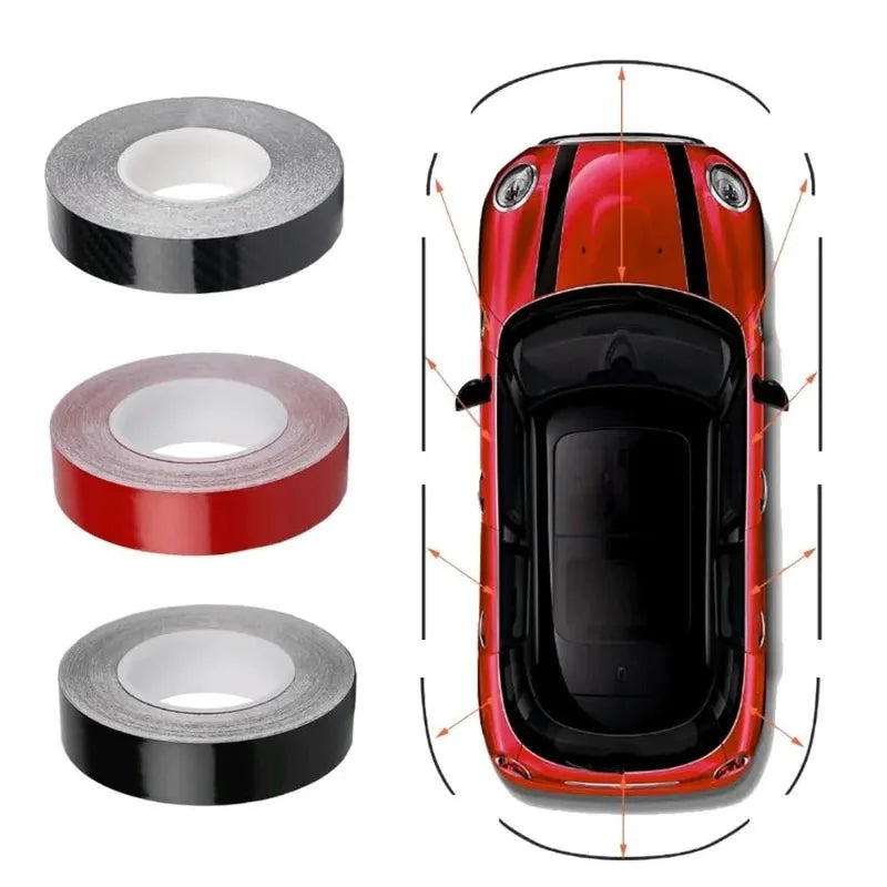 2cm*10m Stickers Bright Black Auto Window Edge Protector Trim Car Body Door Anti-scratch Protection Strip Styling Decorative