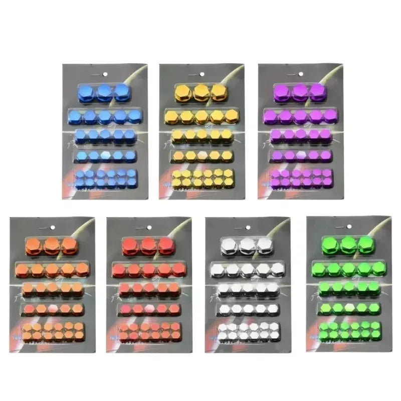 New 30Pc for Motorcycle Modification Accessories Motorcycle Screw Nut Bolt Cap Covers Decorative Styling P Head Screw Cap