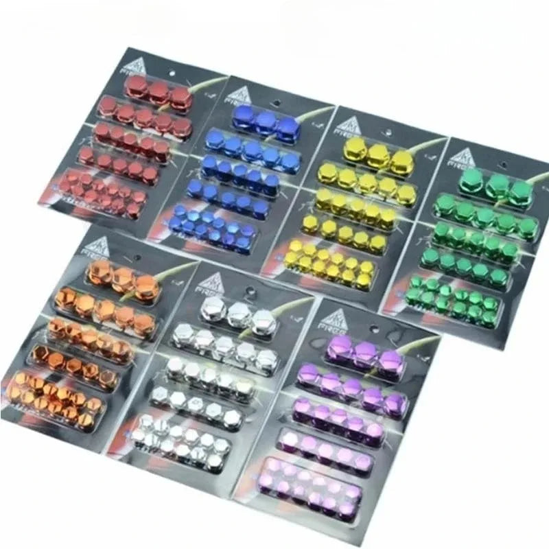 New 30Pc for Motorcycle Modification Accessories Motorcycle Screw Nut Bolt Cap Covers Decorative Styling P Head Screw Cap