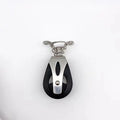Universal 316 Steel 1500Lbs Load Head Single Pulley Nylon Sailboat Plain Bearing Sheave Block Marine Rope Runner Boat Accessory