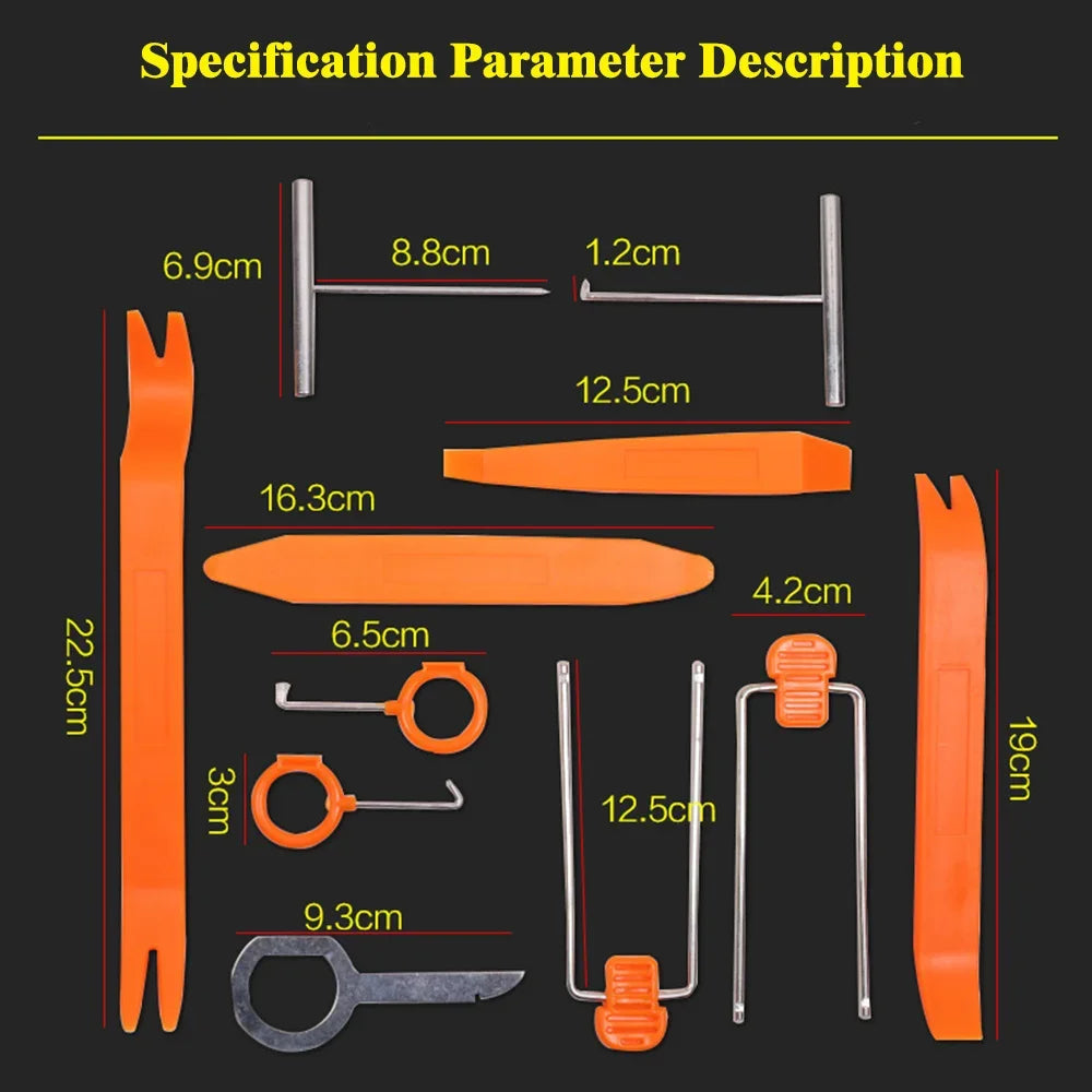 Auto Interior Trim Removal Tool Set Plastic Pry Bar Door Panel Interior Clip Rocker Crowbar for Car Audio Disassembly