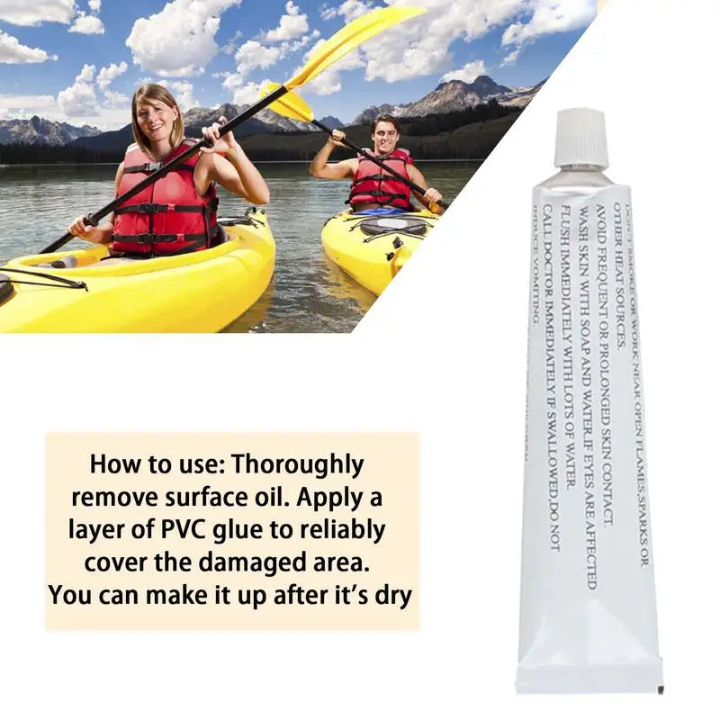 Strong Adhesive Heavy Duty Glue Inflatable Boat Repair Kit PVC Material Adhesive Patches for Waterbed Sofa Air Matteress
