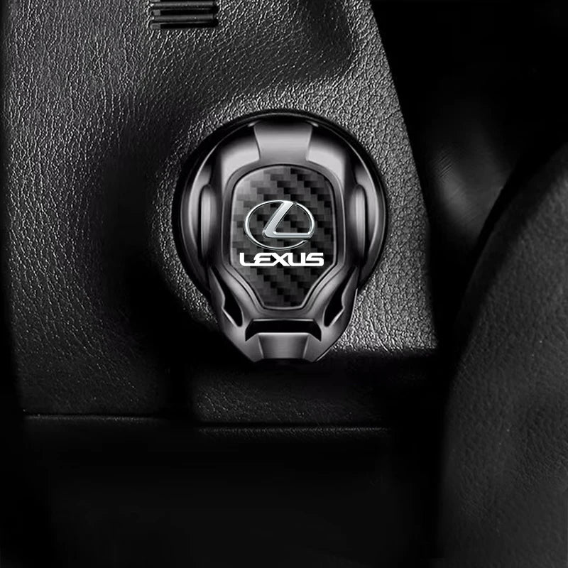 1Pcs Metal Car One-button Ignition Switch Protection Cover For Lexus CT200H ES350 GX460 470 IS250 LS460 NX300 RX300 350 450H