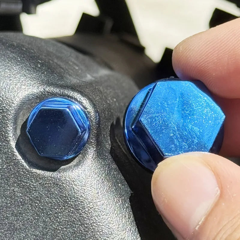 Motorcycle Engine Bolt Cover Hexagon Screw Cap Decoration Accessories for Scooter Engine Head Styling Upgrade Parts
