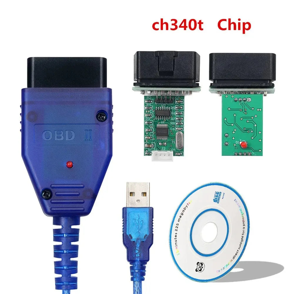 FT232RL VAG409.1 OBD2 Diagnostic Cable – VAG KKL 409.1 for VW Audi Seat Skoda (USB Chip Tuning & ECU Programming)