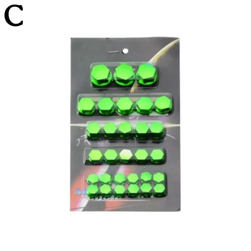 New 30Pc for Motorcycle Modification Accessories Motorcycle Screw Nut Bolt Cap Covers Decorative Styling P Head Screw Cap