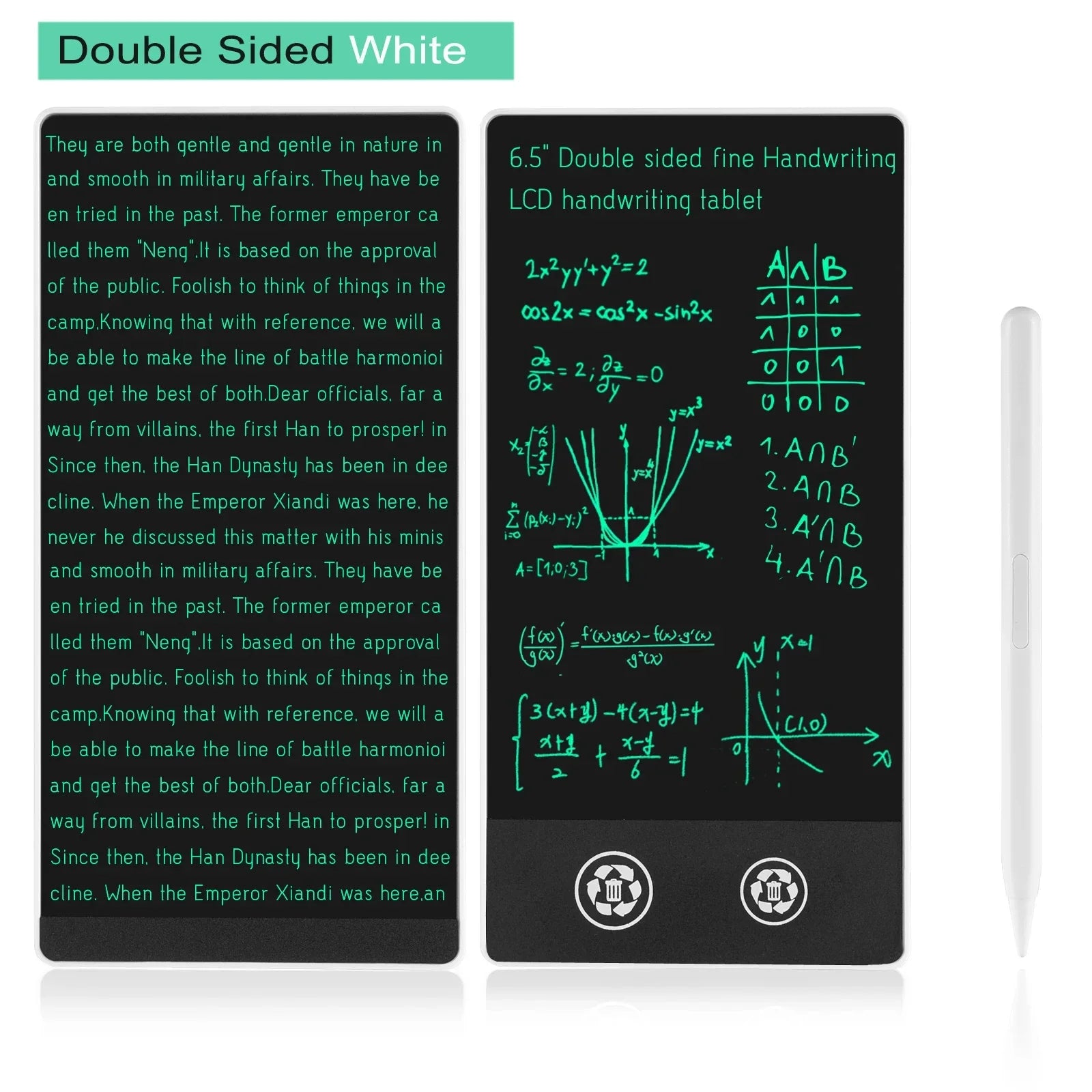 6.5 Inch Full Screen LCD Writing Tablet — New Superfine Handwriting Drawing Board Electronic Superfine Notepads Educational