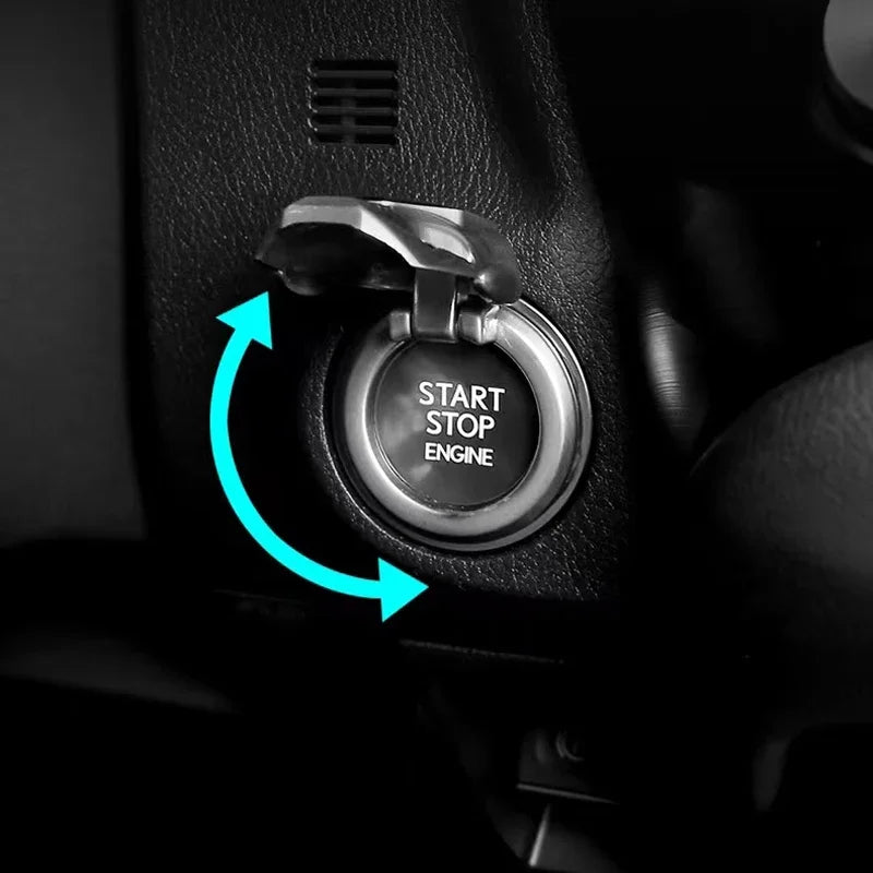 1Pcs Metal Car One-button Ignition Switch Protection Cover For Lexus CT200H ES350 GX460 470 IS250 LS460 NX300 RX300 350 450H
