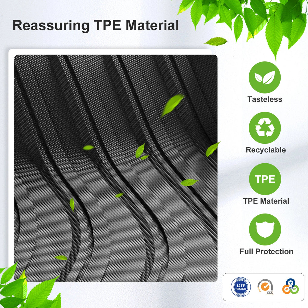 for Leapmotor T03 EV 2024 2025 2026 Car Floor Mats Trunk Pad TPE 3D Foot Mat Odorless Tray Anto Accessories Black