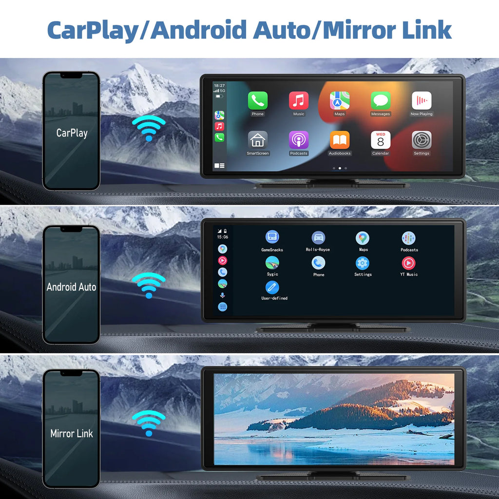 Carplay skjerm stor
