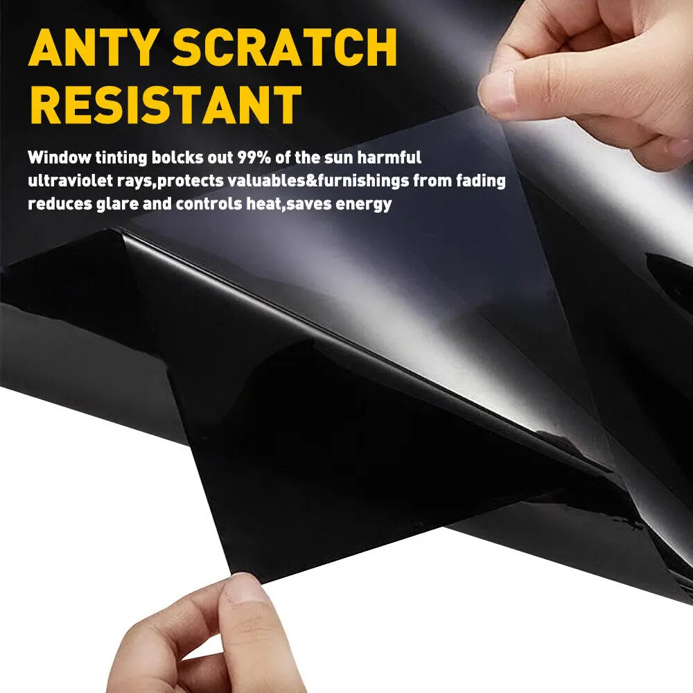 Window Tint Film UV Heat Reflective Home Office Glass Heat Solar UV Protector Sun Shade Film 3Mx50CM VLT Car Body Tint Film