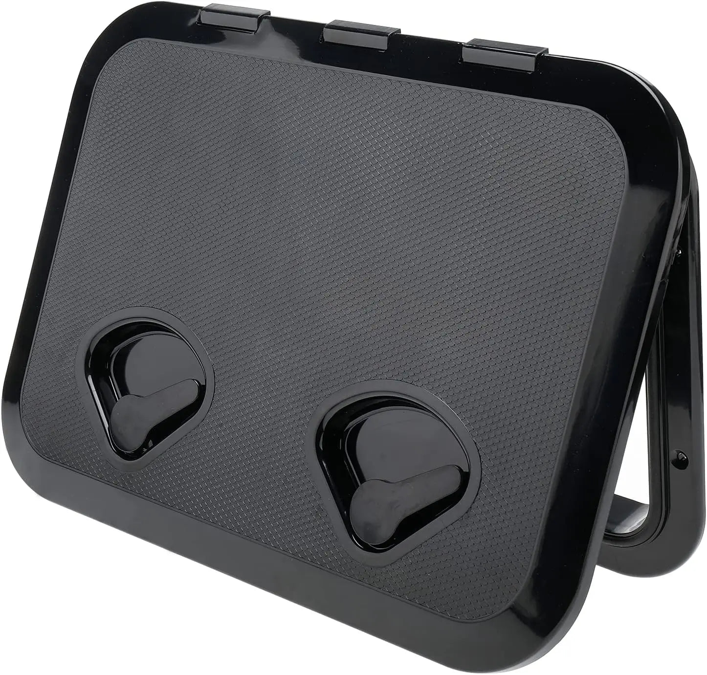 Deck Hatch Boat Deck Hatch Access Hatch and Lid Marine Hatch for Boat 12-3/8" X 17-1/4" - White - 315mmx440mm (Black)