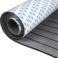 2400*450mm EVA Foam Boat Flooring Adhesive Backing Marine Self-Adhesive Decking Faux Teak Sheet Jon Swim Platform Helm Pad RV