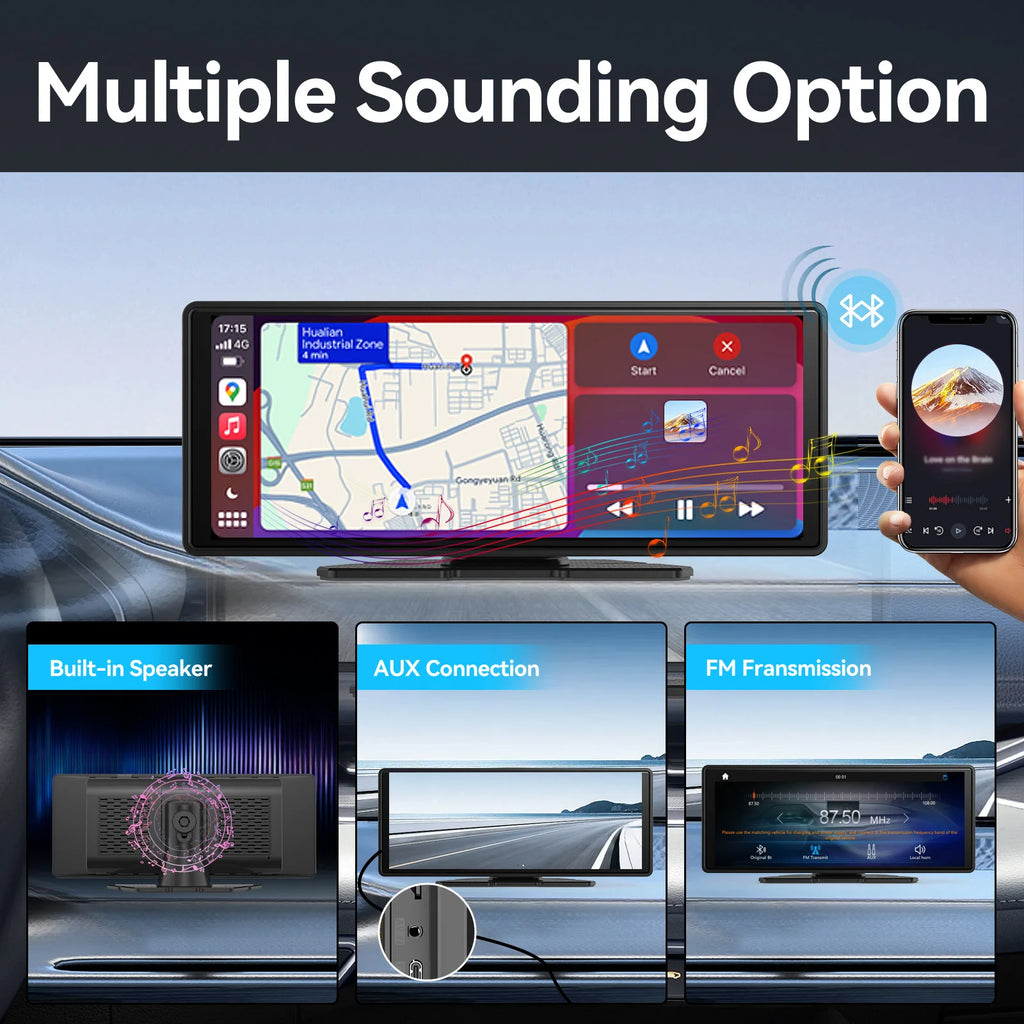 Carplay skjerm stor