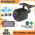 AHD Wireless Car Rear View Camera Night vision front-facing camera supporting 5G network, Bluetooth, and Wi-Fi connectivity