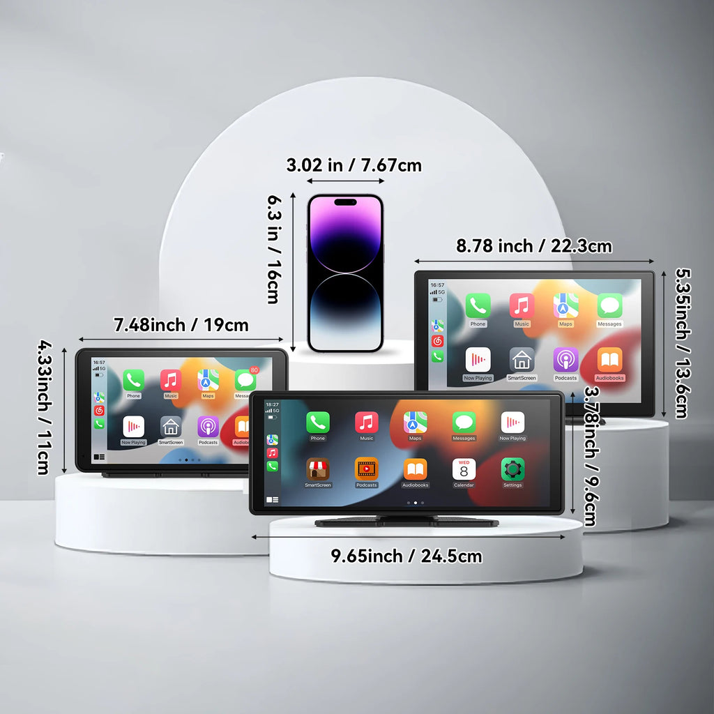 Carplay skjerm stor