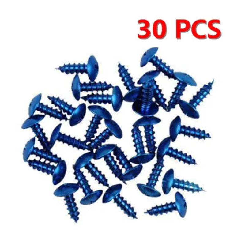 30 pc/lot M5x16 aluminum motorcycle screw colorful color motorbike motor bicycle Motorcycle self-tapping screws M5*16 screw