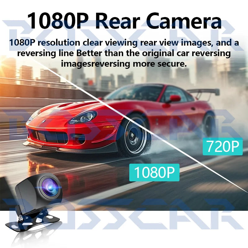 AHD Wireless Car Rear View Camera Night vision front-facing camera supporting 5G network, Bluetooth, and Wi-Fi connectivity