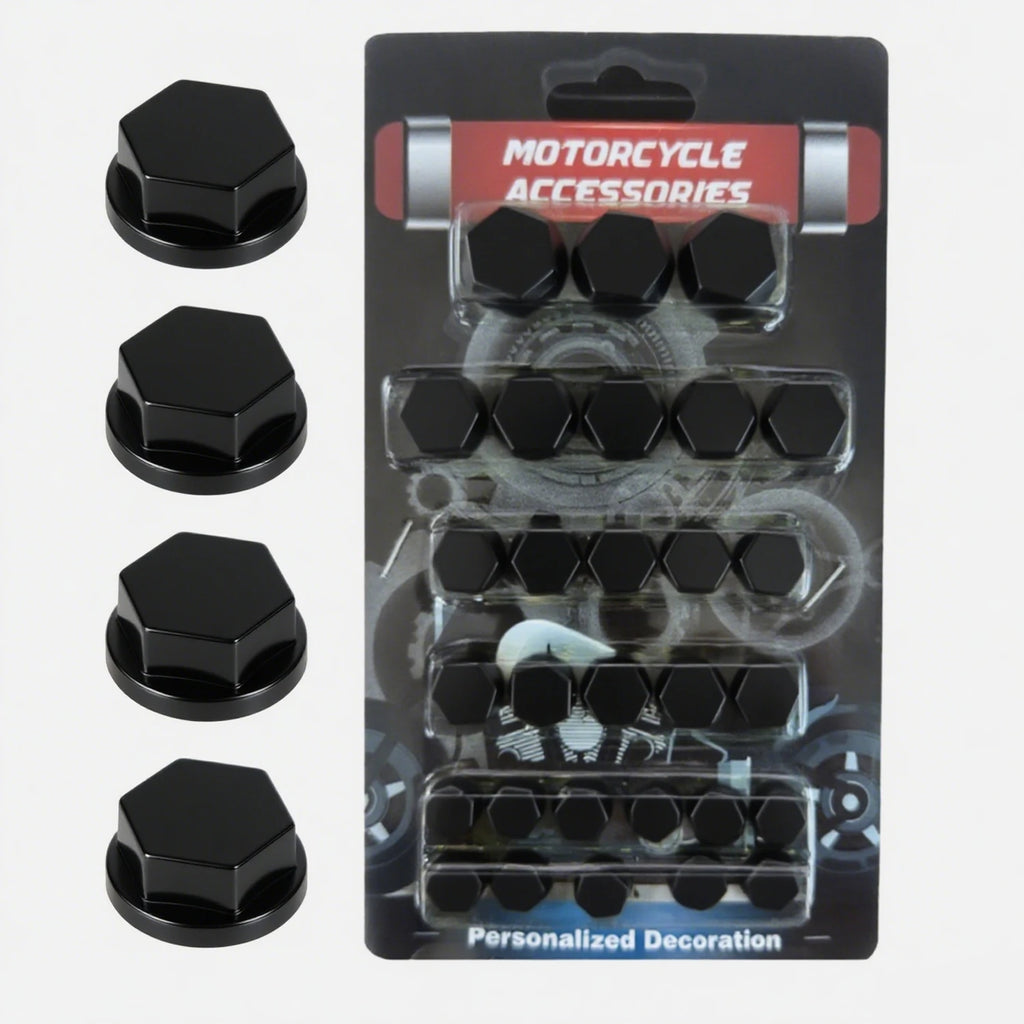 30pcs Motorcycle Engine Screw Cap Bolt Topper Cover Trim Set Universal for Honda Suzuki Kawasaki Moto Replaceable Accessories