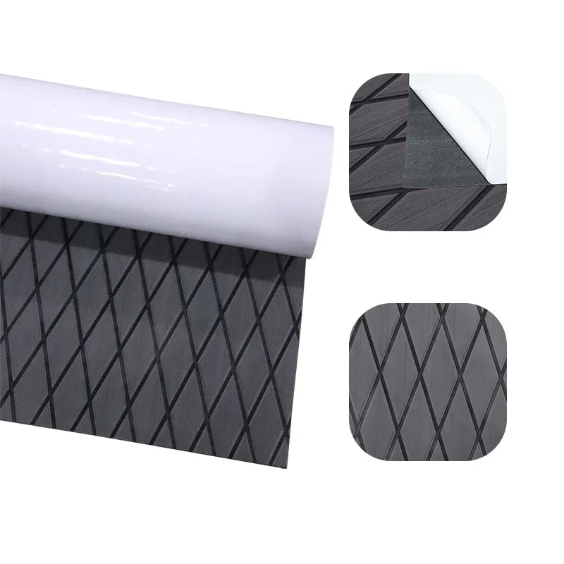 2400*600*6mm Thick Diamonds EVA Foam Flooring Pad Kayak Self-adhesive Non-slip Decking Sheet Mat Seadoo Marine Boat Accessories