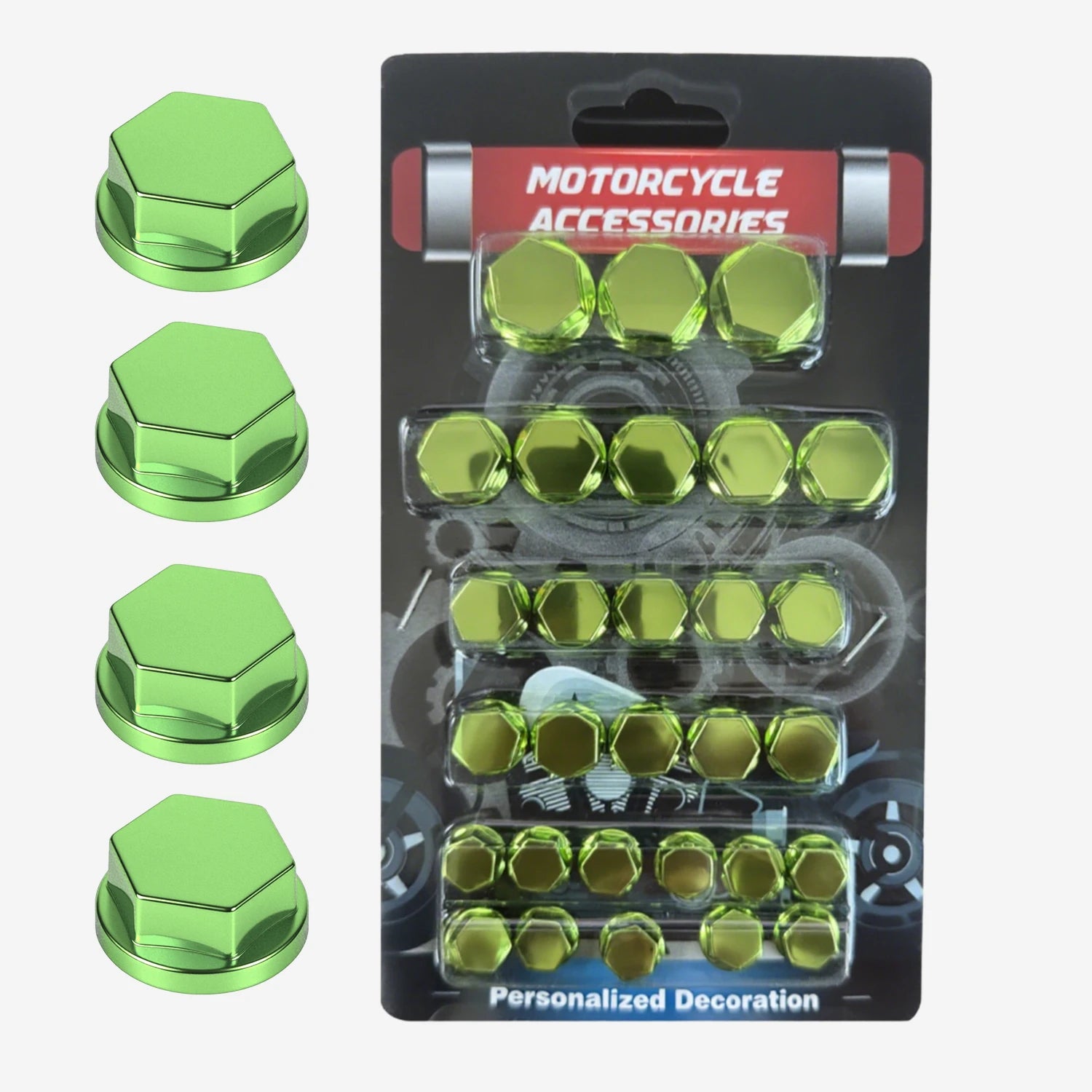 Motorcycle Engine Bolt Cover Hexagon Screw Cap Decoration Accessories for Scooter Engine Head Styling Upgrade Parts