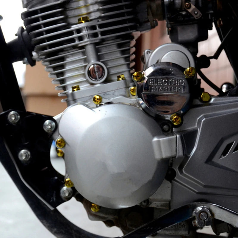 30pcs Motorcycle Modified Parts Head color chrome plated Screw Cover Decor Screw Cap Parts