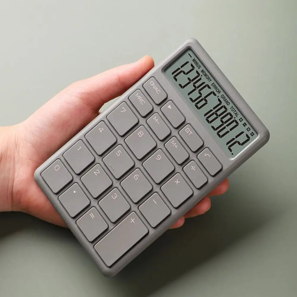 Student Calculator Simple Design 12 Digits Basic Calculator High Sensitivity Button Portable Calculator Student Stationery