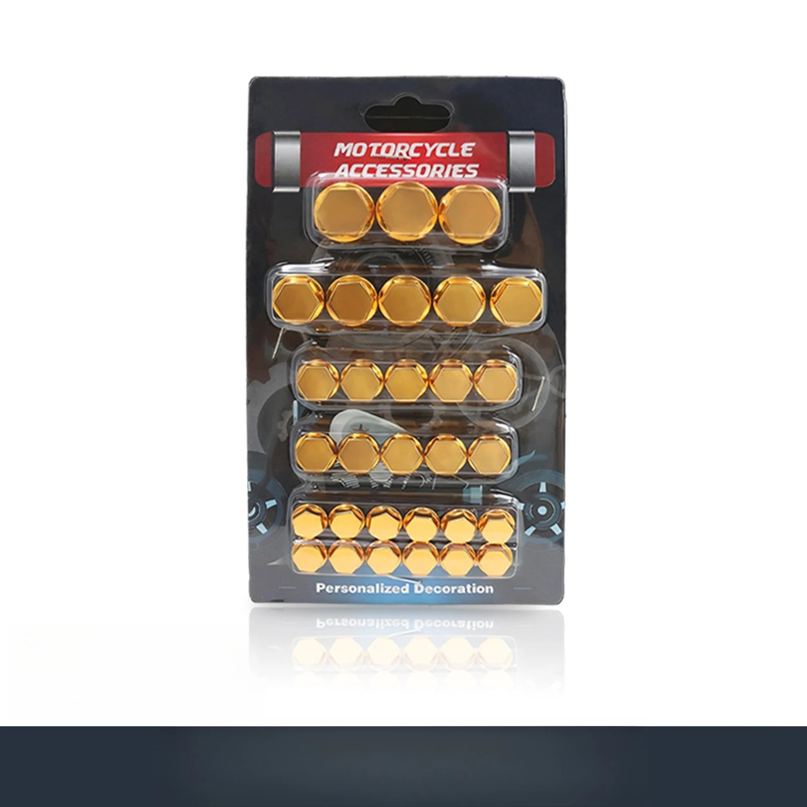 New 30Pc for Motorcycle Modification Accessories Motorcycle Screw Nut Bolt Cap Covers Decorative Styling P Head Screw Cap