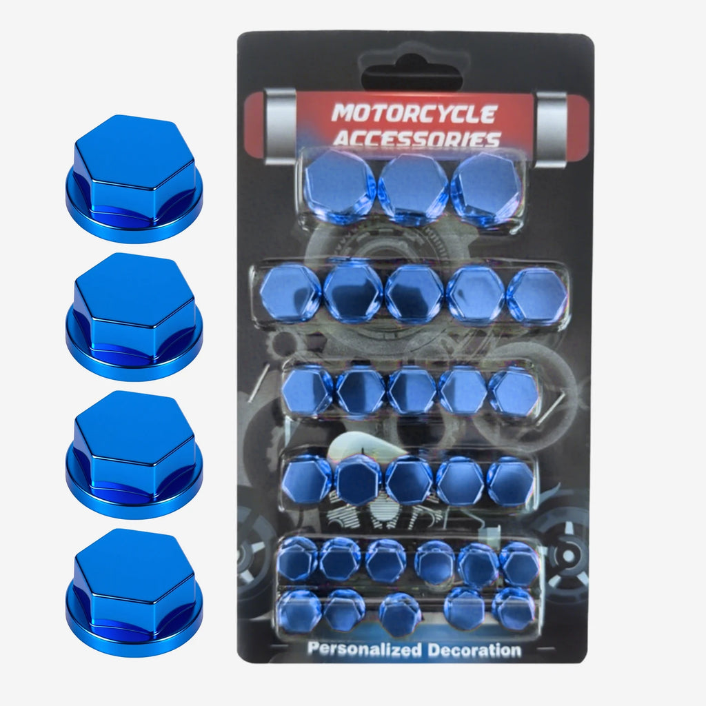 Motorcycle Engine Bolt Cover Hexagon Screw Cap Decoration Accessories for Scooter Engine Head Styling Upgrade Parts