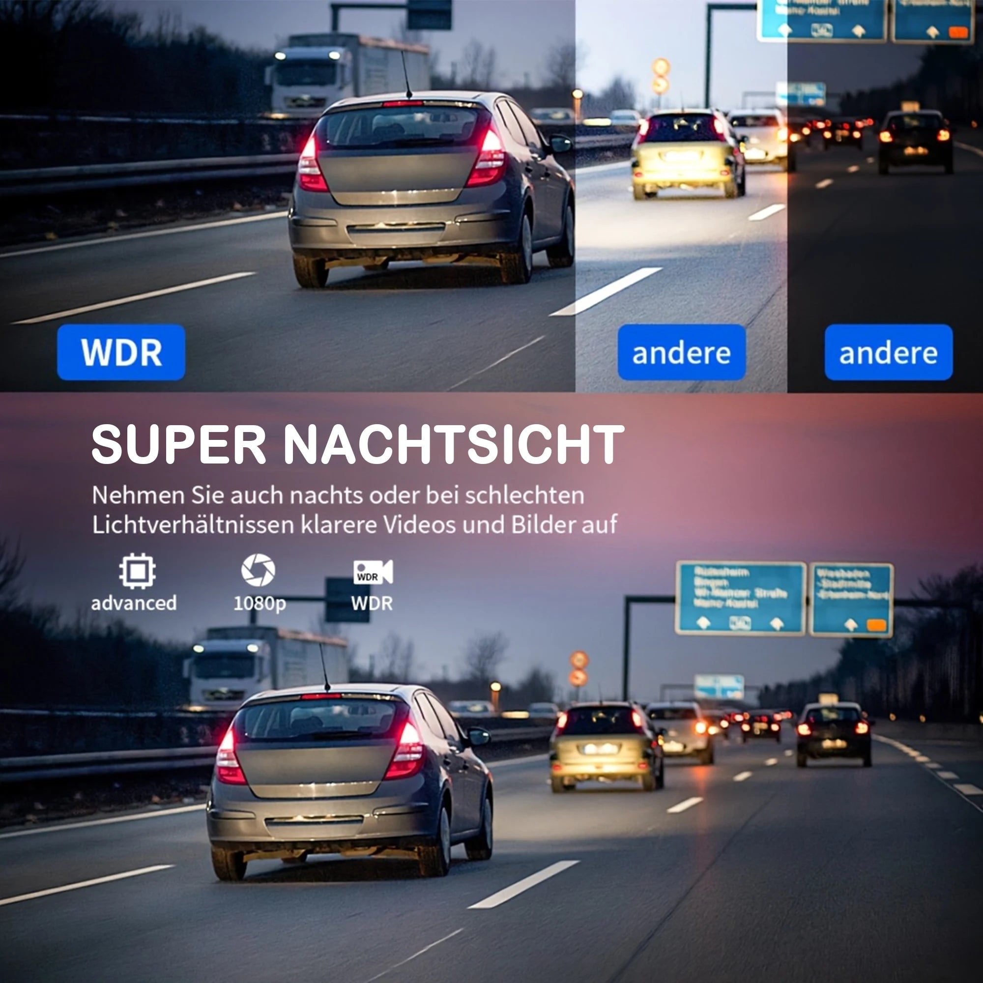 4Ch WiFi Dashcam car camera Black Box Driving DVR FHD 1080P Front Left Right Rear Night Vision Loop Recording Hardwire kit