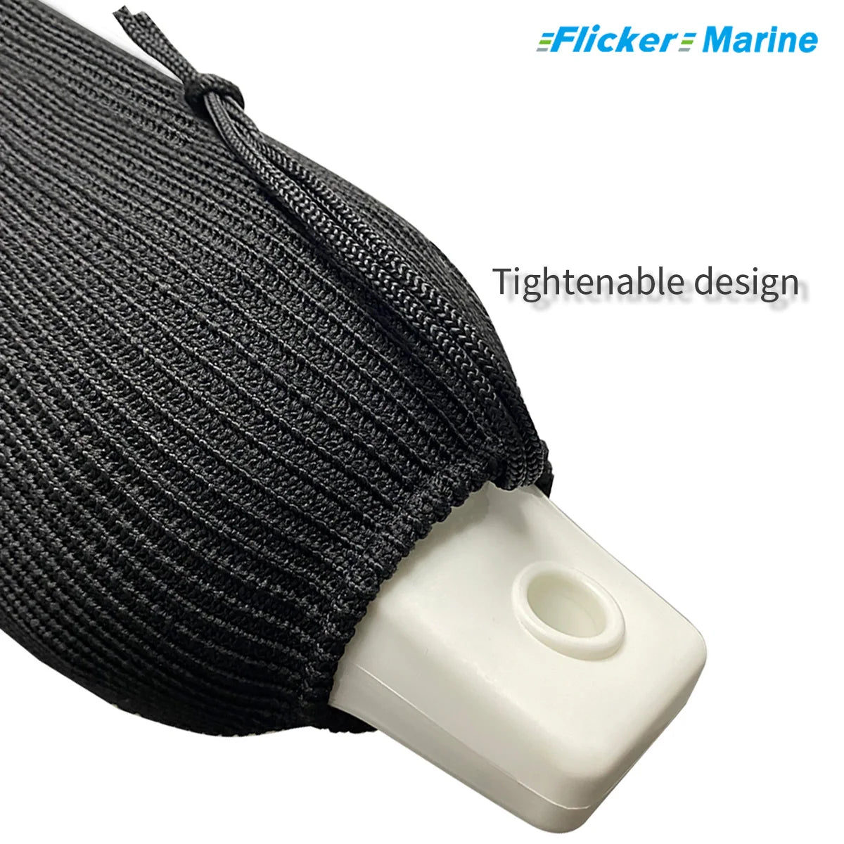 Boat Fender Covers Set (2/4 Pack), Marine Fender Socks, Heavy-Duty Polyester Knit, Tightenable Drawstring, Protect Hull from Scr