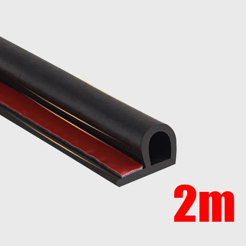 Universal Car A-pillar Sealing Strip Sound Insulation Waterproof Dustproof Rubber Seal For Car Door Accessories