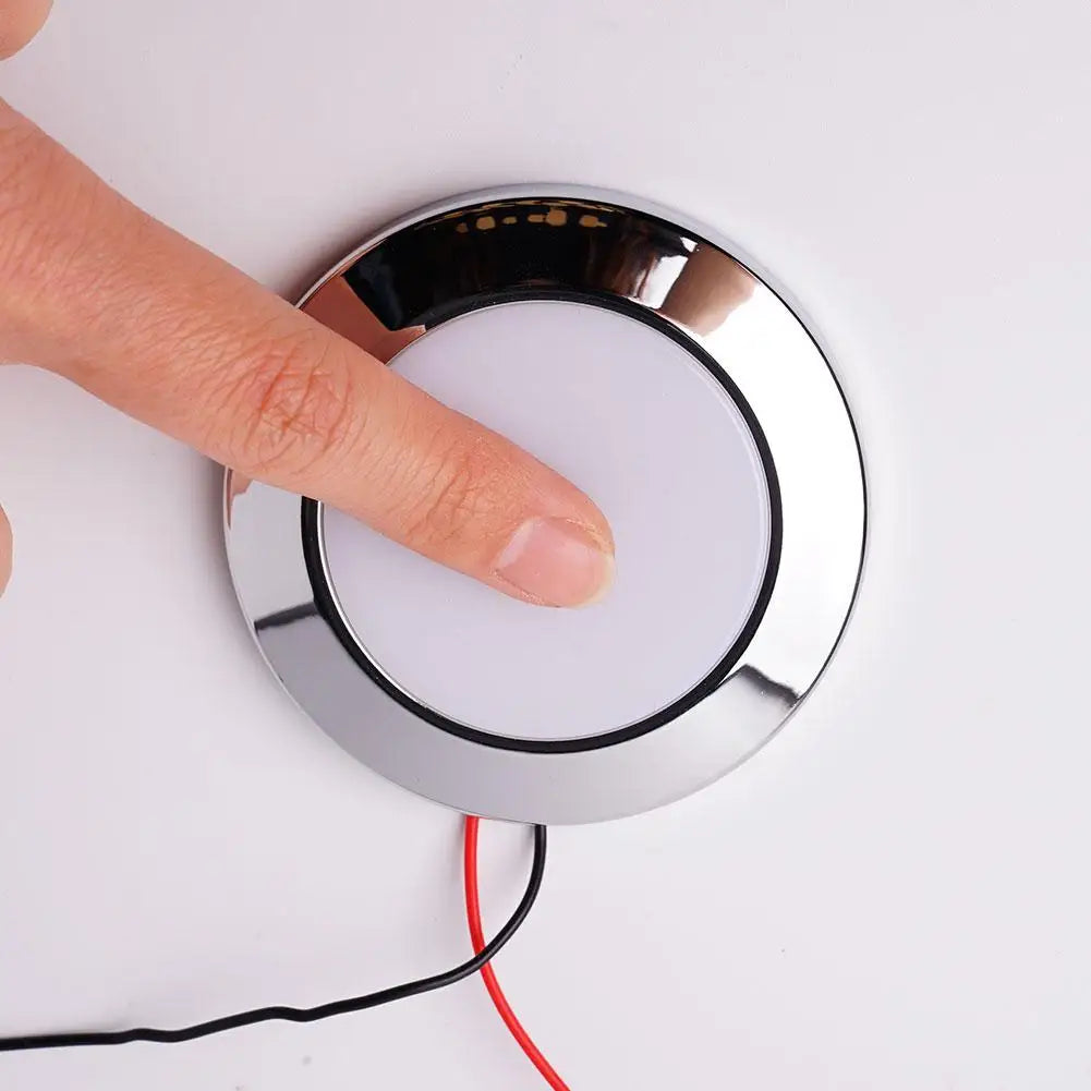 12V Touch Lamp RV Interior Ceiling LED Light with Dimmer Switch Car Interior Led Round Light RV Indoor Roof Lamp For Camper Boat