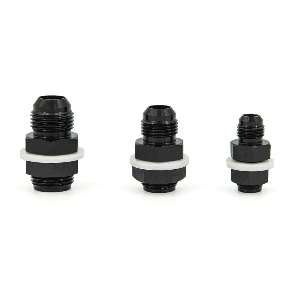 AN6 AN8 AN10 AN12 Fuel Cell Bulkhead  Fitting  Accessories Black Fuel Cell Bulkhead Fitting CAI-JT13