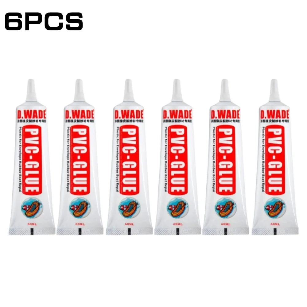 60ML PVC Adhesive Inflatable Boat Repair Glue SUP Repair Glue Tubes Inflatable Boat Paddle Board Kayak Tube Repair Glue