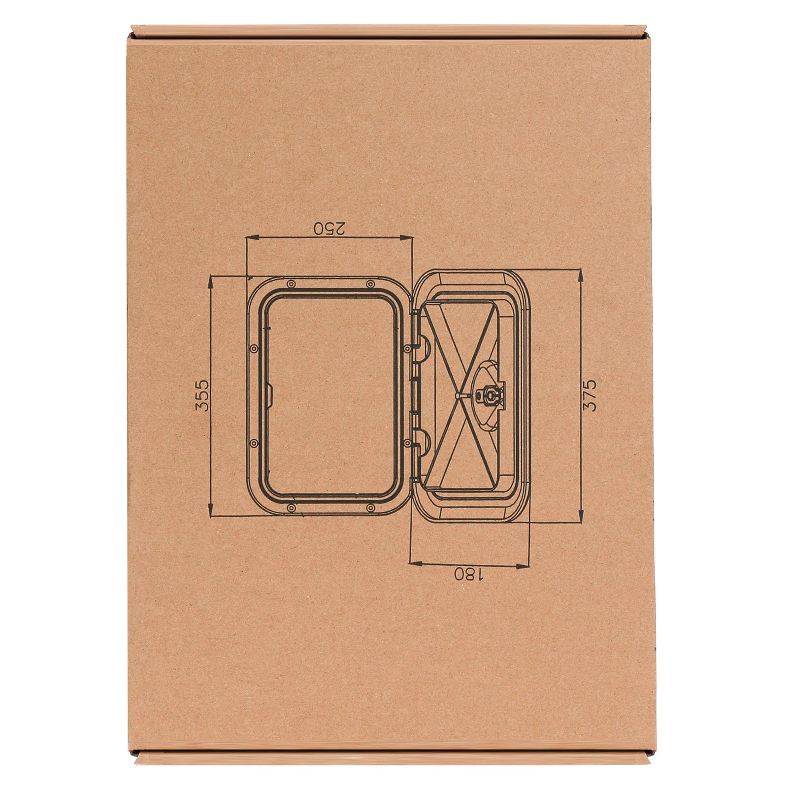 ABS Deck Access Hatch Cover, Waterproof Anti-UV, Non-Skid Inspection, Marine Boat, Yacht, RV, 15x11"