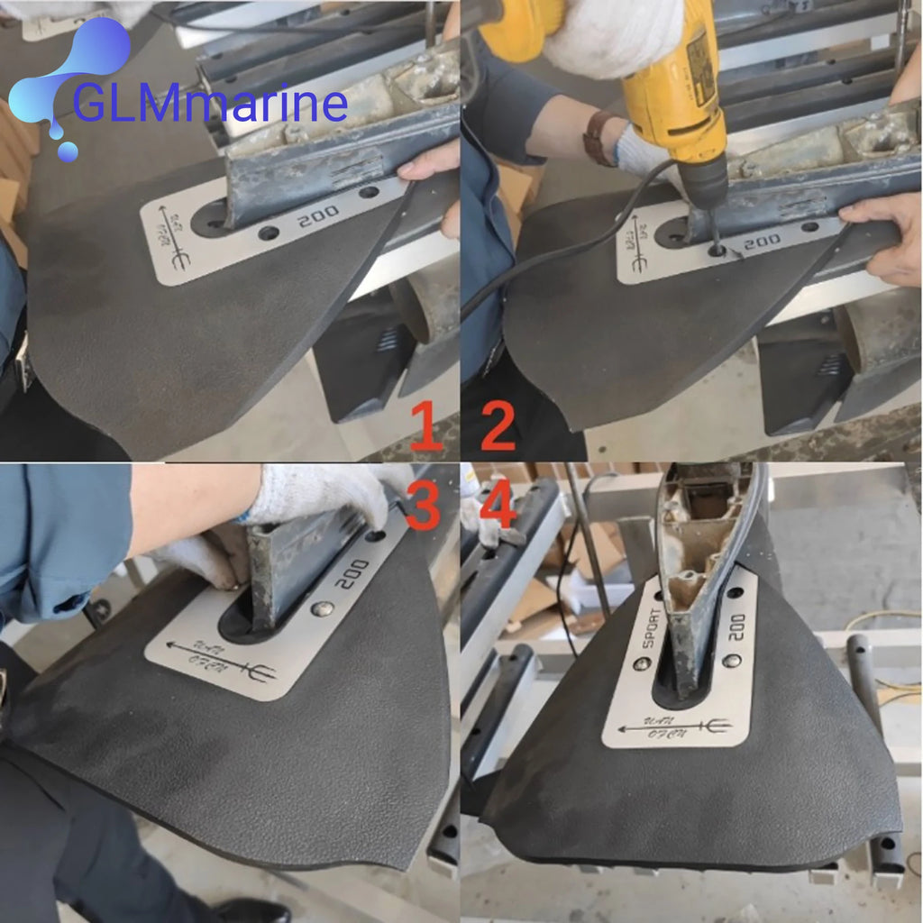 Marine Sport-200 Whale Tail Hydrofoil Stabilizer For Boat Outboards 8 40 HP Fit for Yamaha Mercury Johnson Evinrude Honda Suzuki