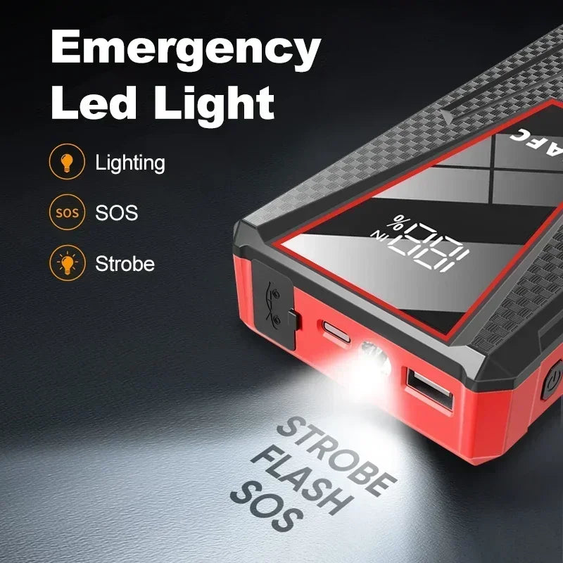 Power Bank 2000A/1200A Jump Starter Portable Battery Charger Car Booster 12V Auto Starting Device Emergency Car Battery Starter