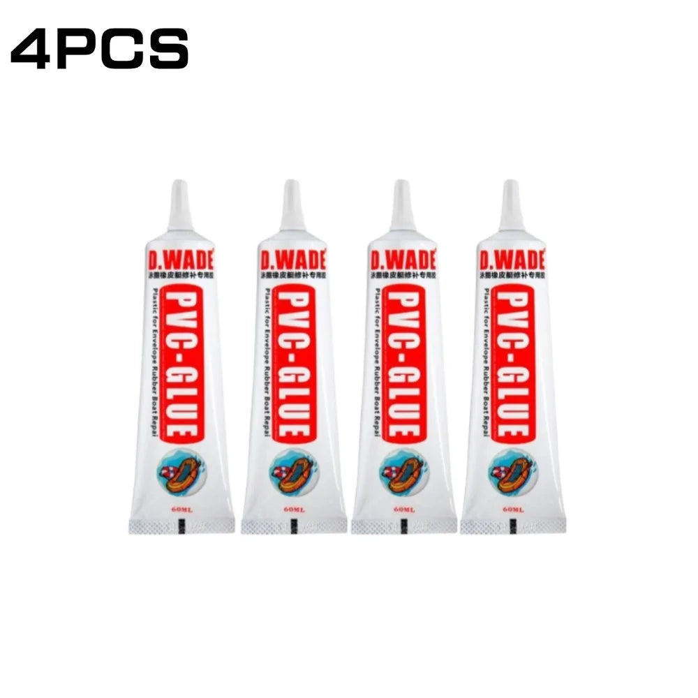 60ML PVC Adhesive Inflatable Boat Repair Glue SUP Repair Glue Tubes Inflatable Boat Paddle Board Kayak Tube Repair Glue