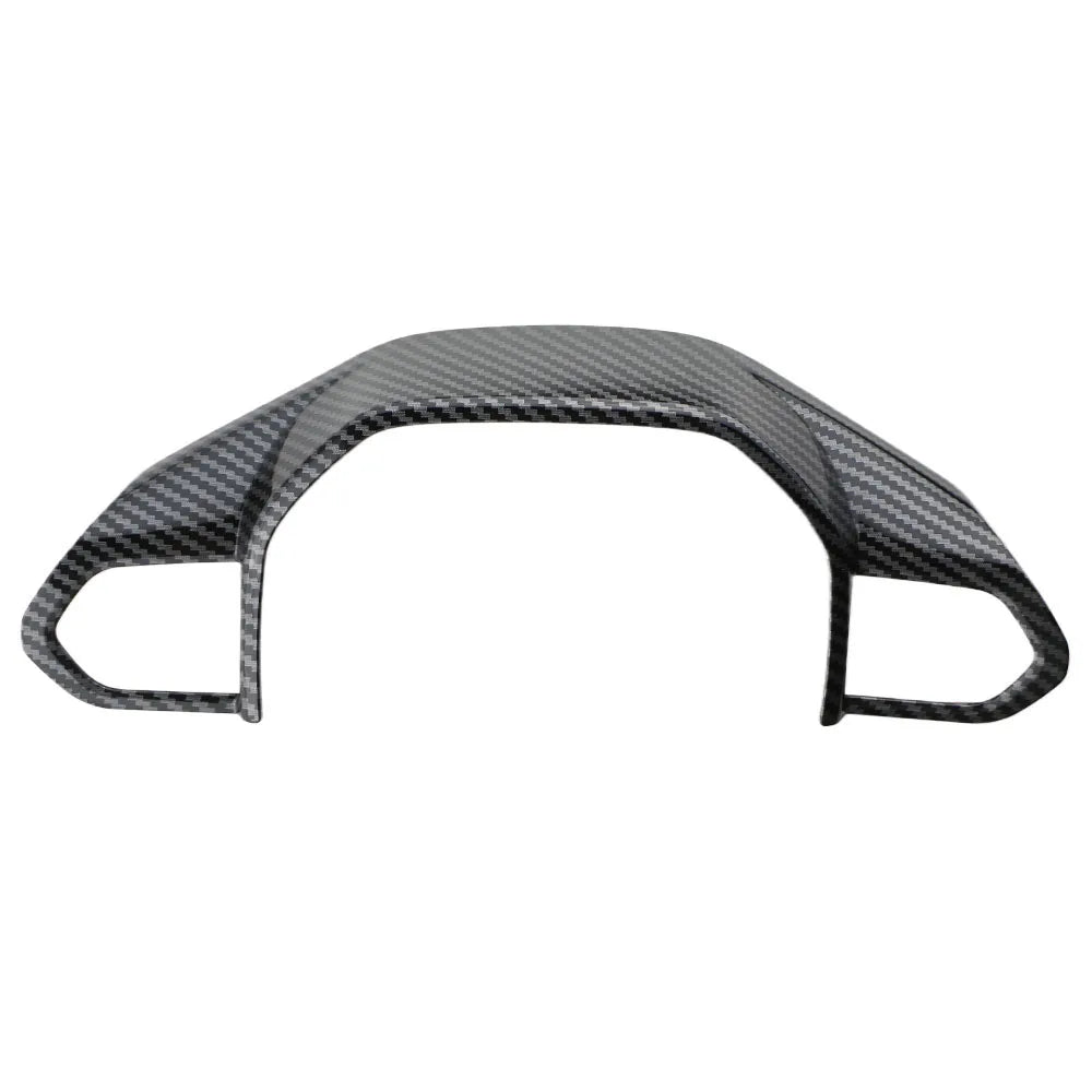 For Peugeot 208 E208 2020-2024 ABS Carbon Fiber Steering Wheel Cover Trim Sticker Decoration Auto Interior Accessory